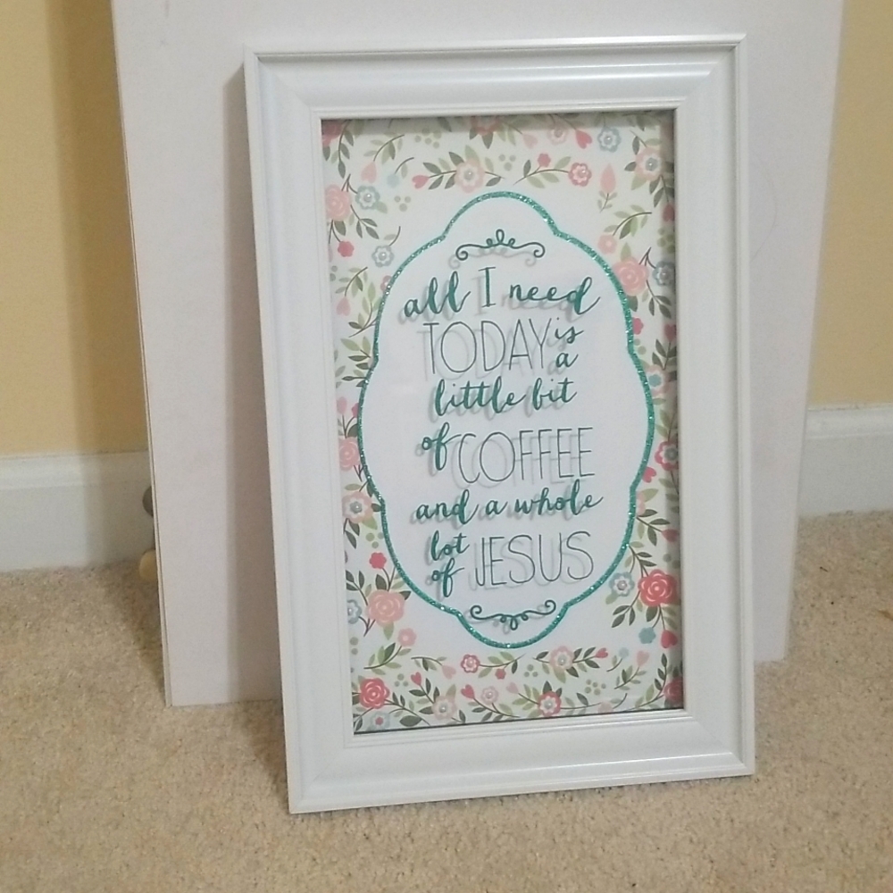 Kirklands Decorative Floral Spiritual Poster